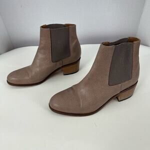 Beau Coops Jerry All Leather Round Toe Elastic Gusset Block Heel Ankle Boots 7.5